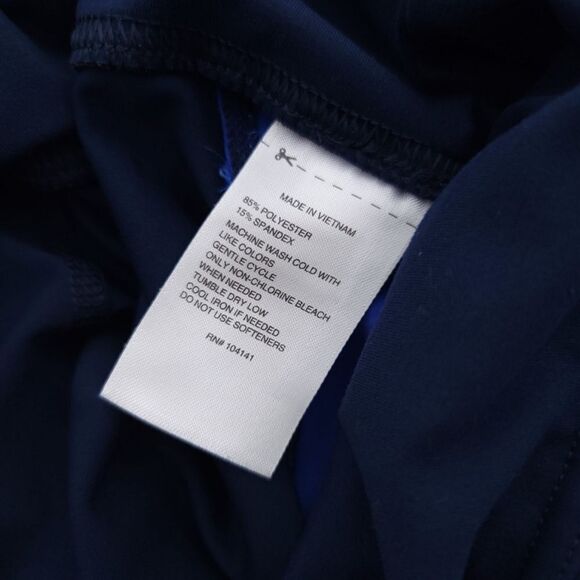 Reebok Performance Sport Striped 7/8 Navy Athletic Speedwick Leggings Size M - Picture 10 of 10